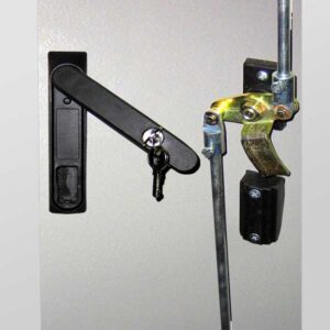 Detail View of 3 Point Door Lock for Long Vertical Door
