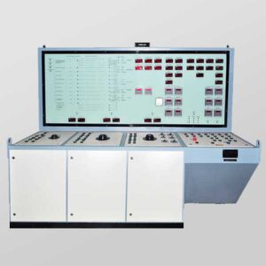 Front View Of Control Desk (Test Bench) With Mimic