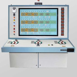 Front View Of Control Desk With Plc & Mimic