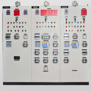 Front View of 33 KV Three Feader Relay & Control Panel (Simplex Type)