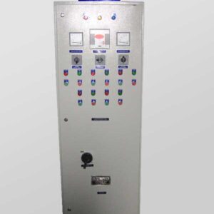 Front View of Automatic Power Factor Correction Control Panel