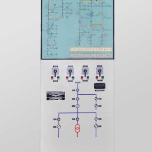 Front View of Mimic Panel For 132 KV / 33 KV Substation