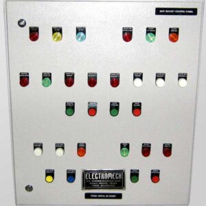 Front View of Skip Bucket Hoisting Control Panel for Alloy Feeding System