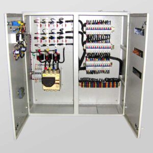 Internal View of Equipment Layout & Assembly With Wiring Of Lighting DB