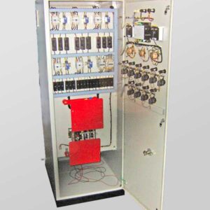 Internal View of Equipment Layout & Assembly with Wiring of Automatic Power Factor Correction Control Panlel
