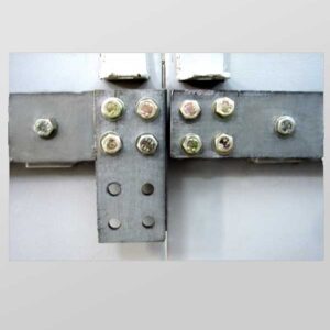 Jointing View of GI Earth Bus With Coupling Plates